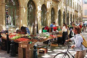 Provencal Market place Richelme in Aix-en-Provence 