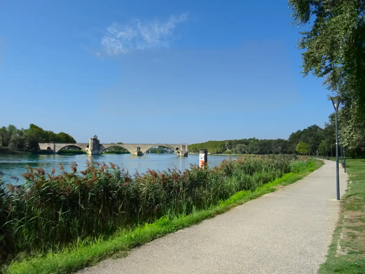 Promenade sur l'île de la Barthelasse © VF