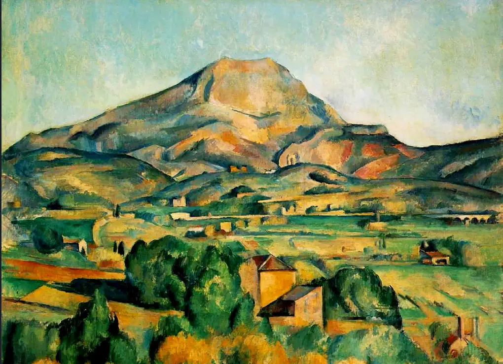 La Montagne Sainte-Victoire vue de Bellevue - 1895 - Paul Cézanne